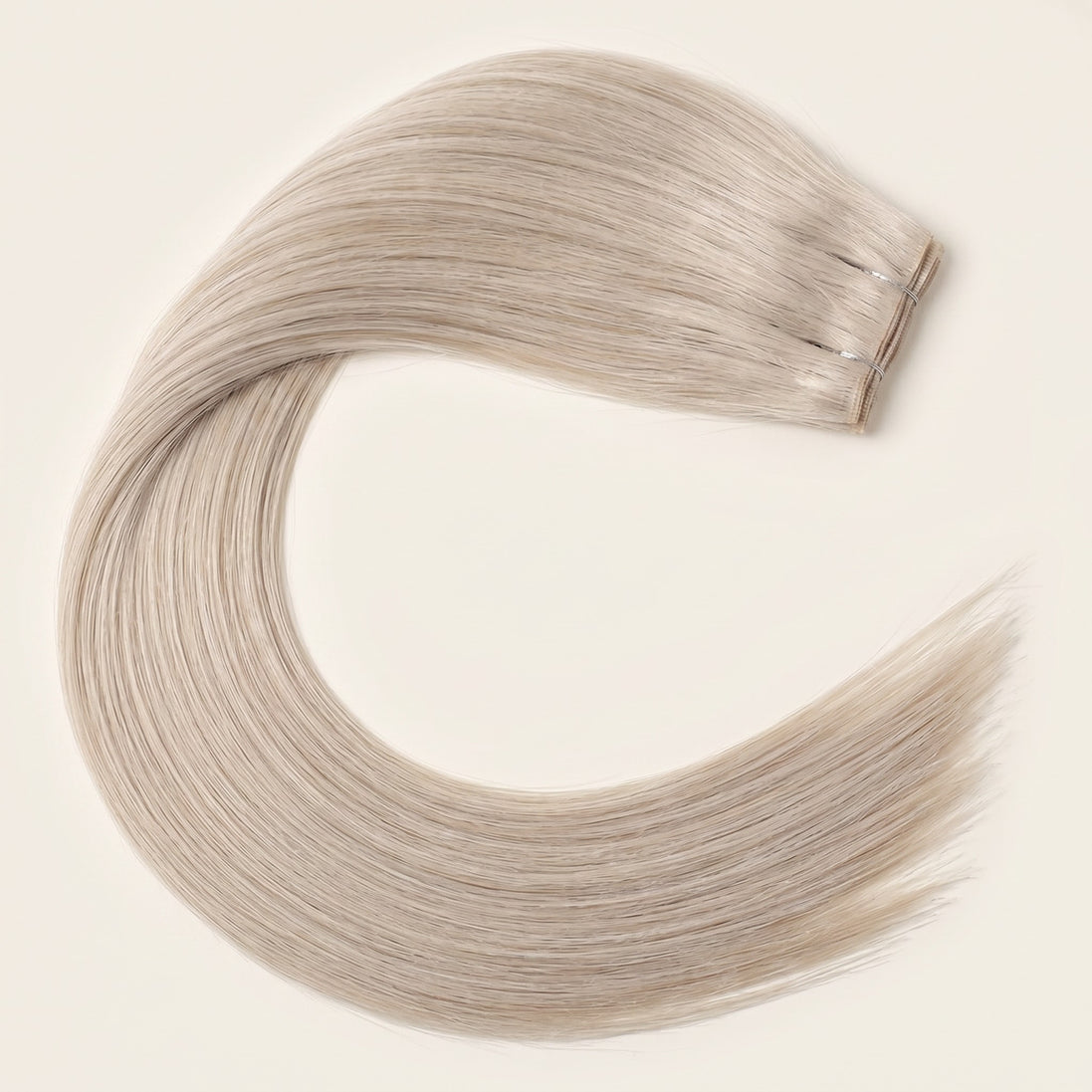 GENIUS WEFT #SILVER / 5O GRAMS 11.5-12 INCHES WIDTH