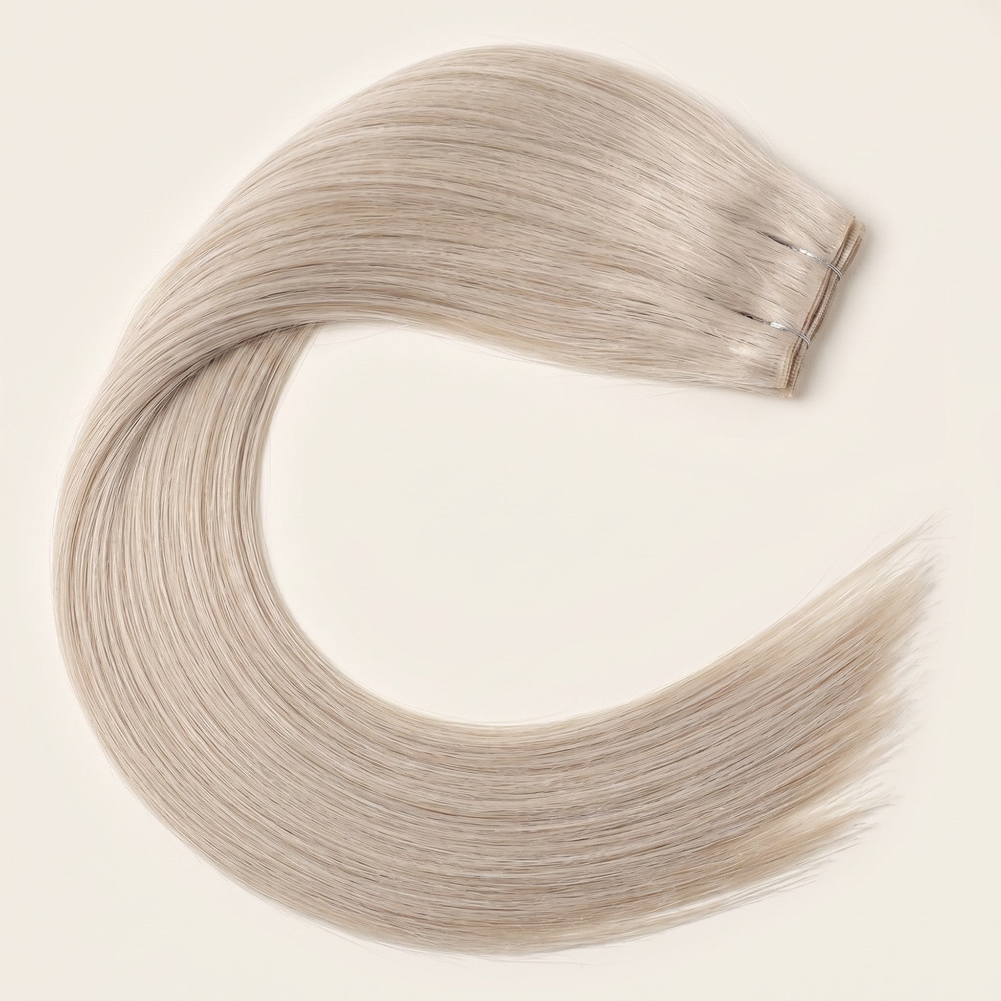 GENIUS WEFT #SILVER / 5O GRAMS 11.5-12 INCHES WIDTH